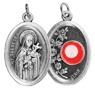 Oxidised Relic Medal/Saint Theresa   (1565/THR)