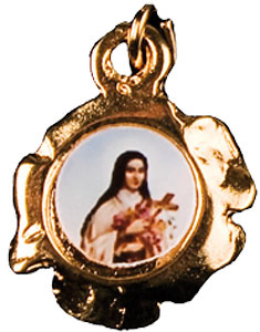 Medal with Rose Motif - St.Theresa   (1577/THR)