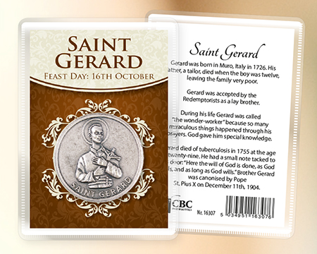 Metal Pocket Token/Leaflet/Saint Gerard   (16307)