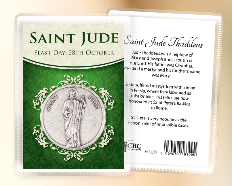 Metal Pocket Token/Leaflet/Saint Jude   (16309)
