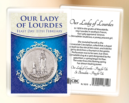 Metal Pocket Token/Leaflet/Lourdes   (16310)