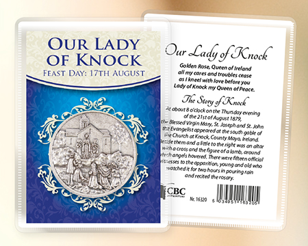 Metal Pocket Token/Leaflet/Lady of Knock   (16320)