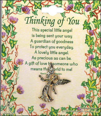 Angel Pin Brooch- Thinking Of You   (1728)