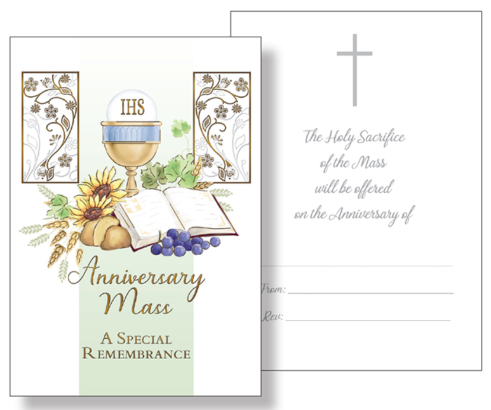 Card - Anniversary Mass   (20030)