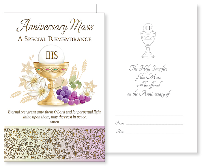 Card - Anniversary Mass   (20036)