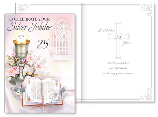 Card/Celebrate Your Silver Jubilee with Insert (20478)