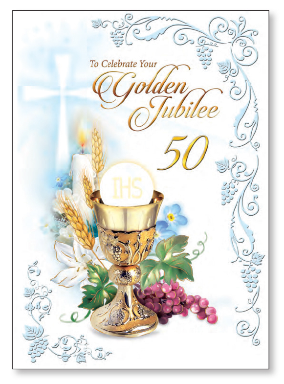 Card - Golden Jubilee with Insert   (20530)