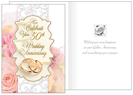 Card - Celebrate 50th Wedding Anniversary   (20628)