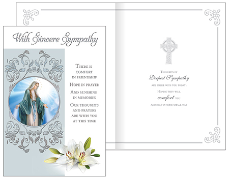 Card - With Sympathy with Insert   (20691)