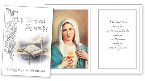 Parchment Card/Insert/With Sympathy   (20695)