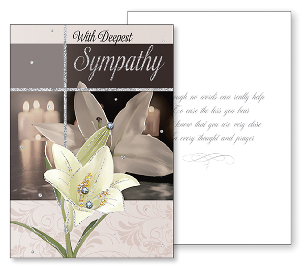 Card - With Sympathy/3 Dimensional   (20755)