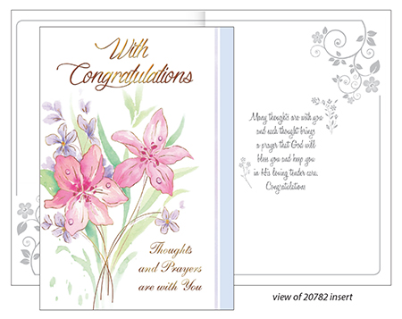 Card-With Congratulations with Insert   (20782)