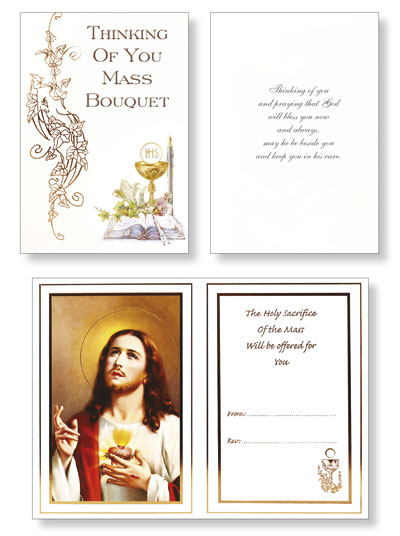 Parchment Card/Insert/Thinking Of You Mass Bouquet   (20821)