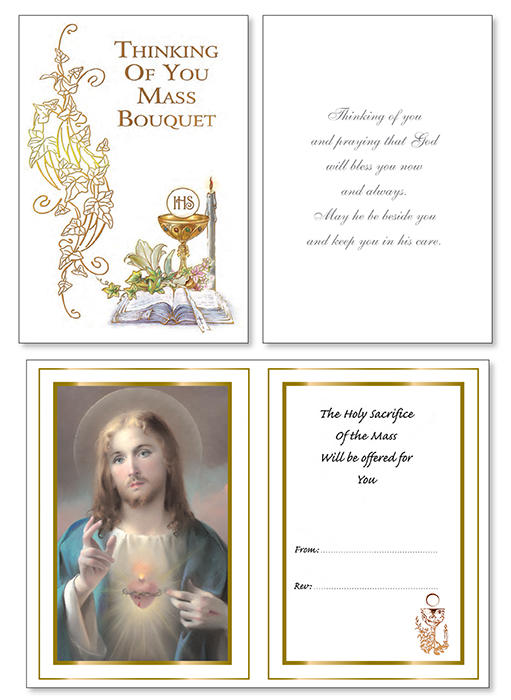 Parchment Card/Insert/Thinking Of You Mass Bouquet   (20823)