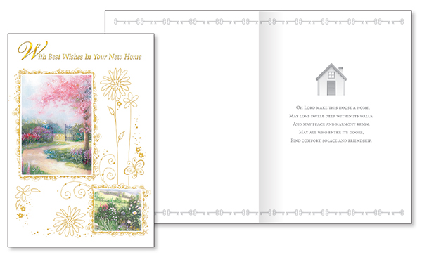 Card/Best Wishes on your New Home With Insert   (20920)