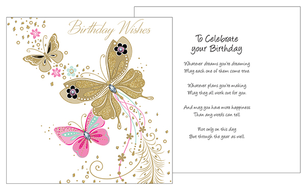 Birthday Wishes Card/3 Dimensional   (22080)