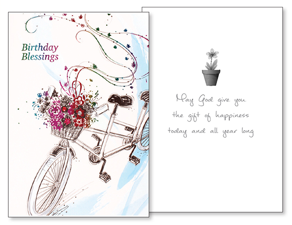 Birthday Blessings Card/3 Dimensional   (22095)