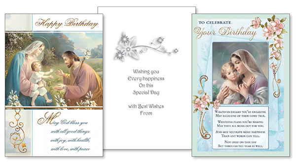 Card - Birthday Blessing - 2 Designs   (22105)