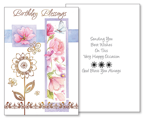 Card - Birthday Blessings   (22108)