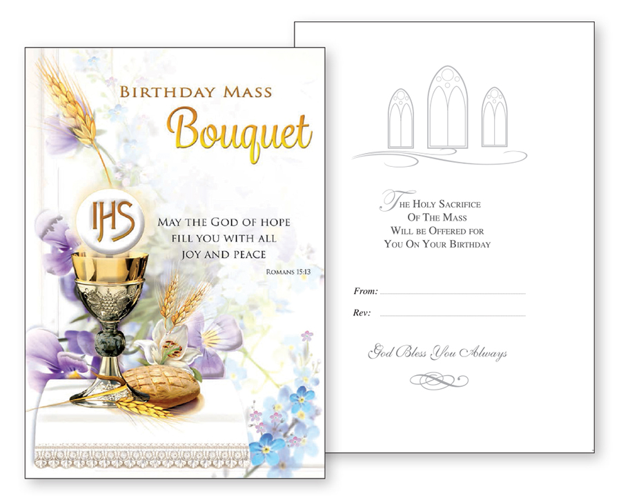 Card - Birthday Mass Bouquet   (22240)