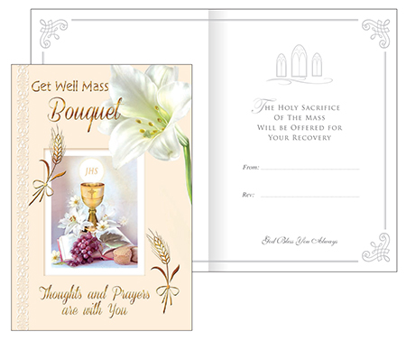 Card/Get Well Mass Bouquet With Insert   (22362)