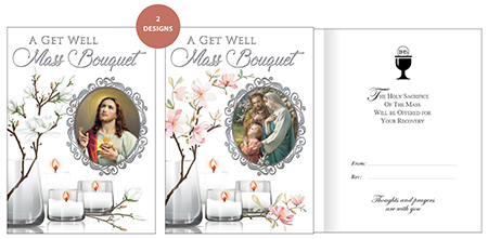 Card - Get Well Mass Bouquet - 2 Designs   (22369)