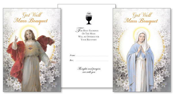 Card - Get Well Mass Bouquet - 2 Designs   (22374)