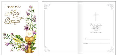 Card/Thank You Mass Bouquet with Insert   (22543)