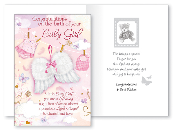 Card - Baby Congratulations - Girl   (22560)