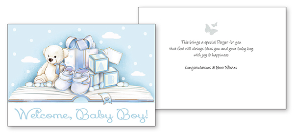 Card - Baby Congratulations - Boy   (22563)