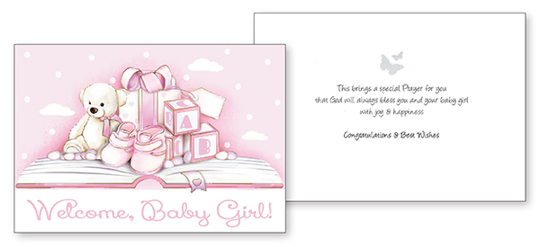 Card - Baby Congratulations - Girl   (22564)