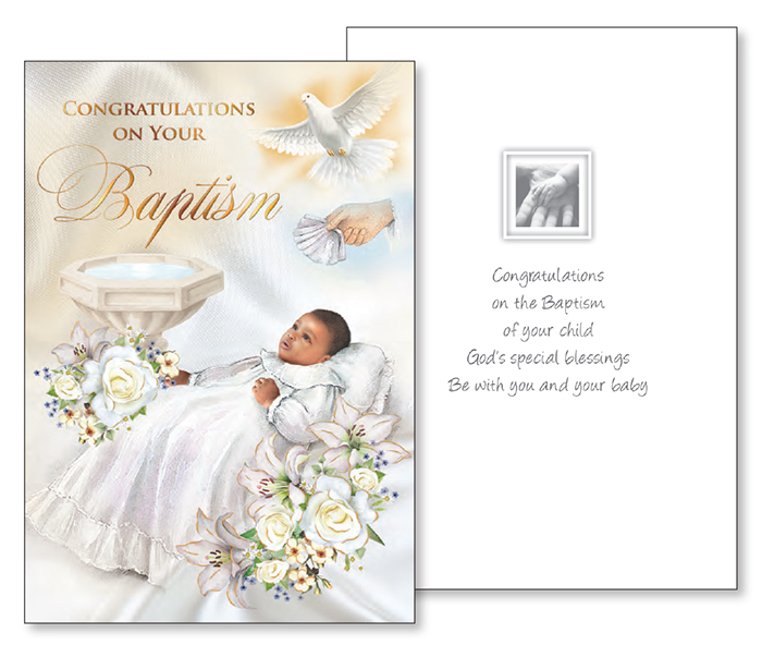 Card - On Your Baptism - Open  (22653)