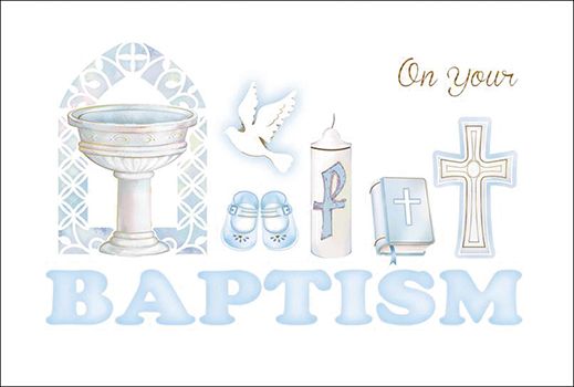 Card - On Your Baptism - Boy   (22654)