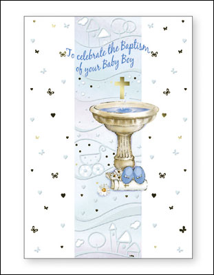 Card - To Celebrate Your Baptism - Boy   (22658)