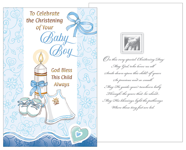 Card - To Celebrate the Christening of your Baby Boy   (22707)