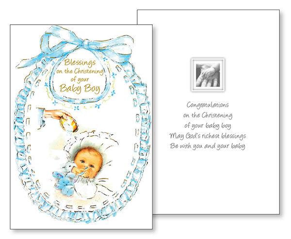 Card - To Celebrate Your Christening - Boy   (22711)