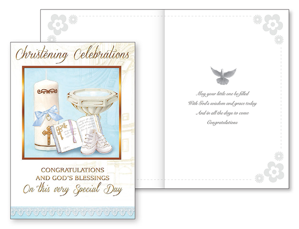 Card - Christening Celebrations - Boy   (22715)