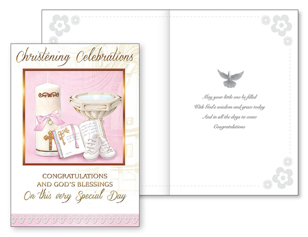 Card - Christening Celebrations- Girl   (22716)