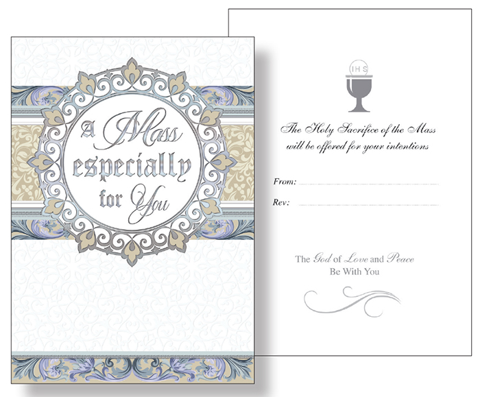 Card/Mass Bouquet/Silver Foil/Pearlised  (25005)