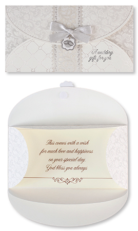 Hand Crafted Wedding Day/Money Wallet Card   (29701)