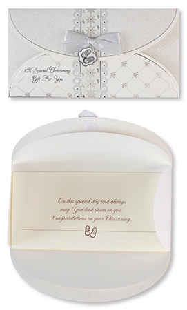 Hand Crafted Christening/Gift Wallet Card   (29705)