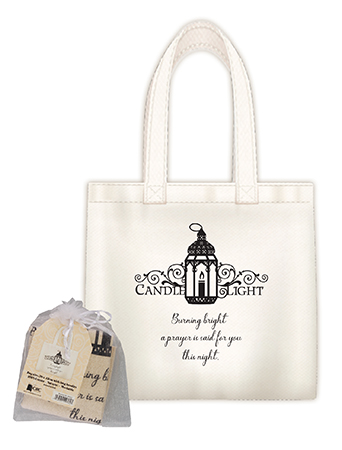 Cotton Shopping Bag - Candle Light  (29762)