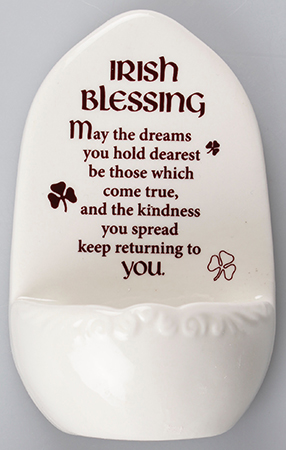 Porcelain Font/5 inch - Irish Blessing   (30152)
