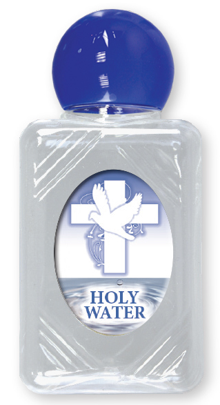 Holy Water Bottle/Plastic/With Resin Drop   (3104)