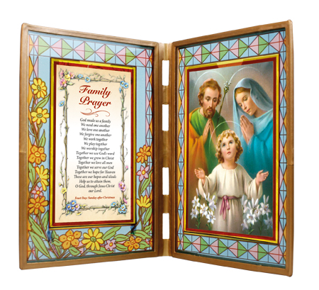 Glass Plaque/Holy Family   (3200/HF)