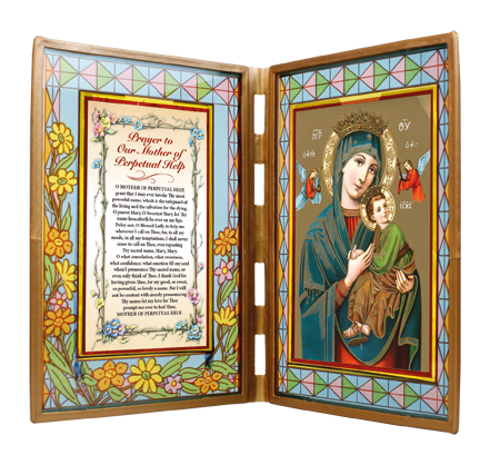 Glass Plaque/Perpetual Help   (3200/PERP)