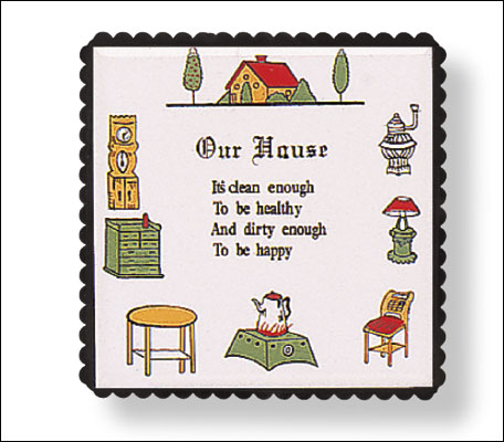 Plaque/Coaster/Our House   (3225)