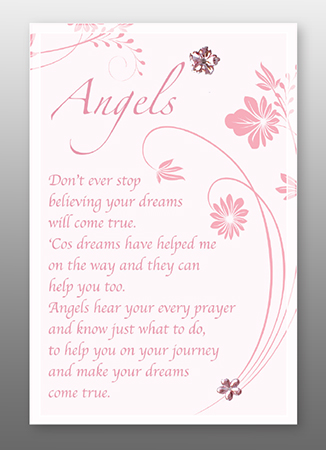 Glass Plaque - Angels Blessings   (32401)