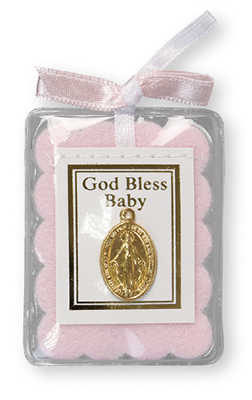 Baby Blessing With Miraculous Medal   (3408/PK)