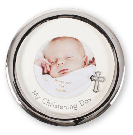 Christening Photo Frame/Metal/Silver Plated   (34905)
